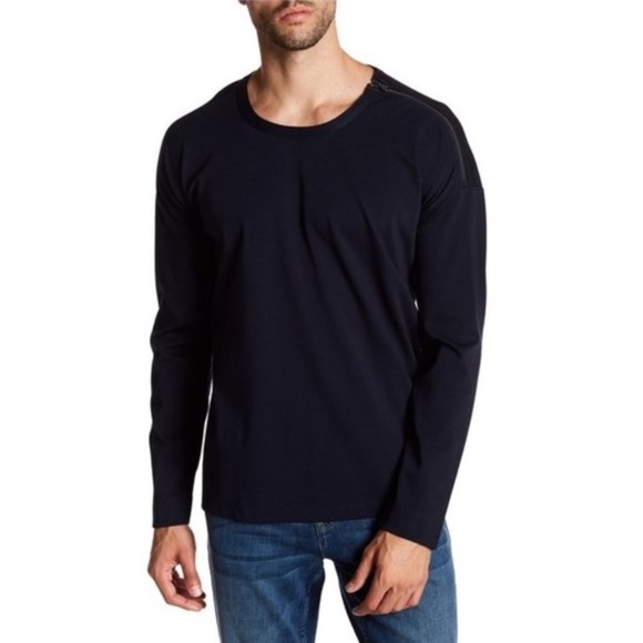 Quinn Hi-Lo Shoulder Zip Pullover Sweater - Picture 1 of 7